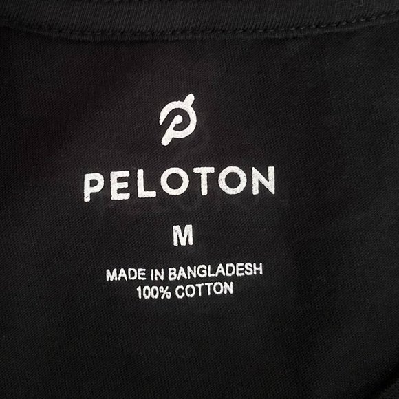 Peloton Century Club 100 short sleeve t shirt Black & White adult medium rare - Picture 11 of 12